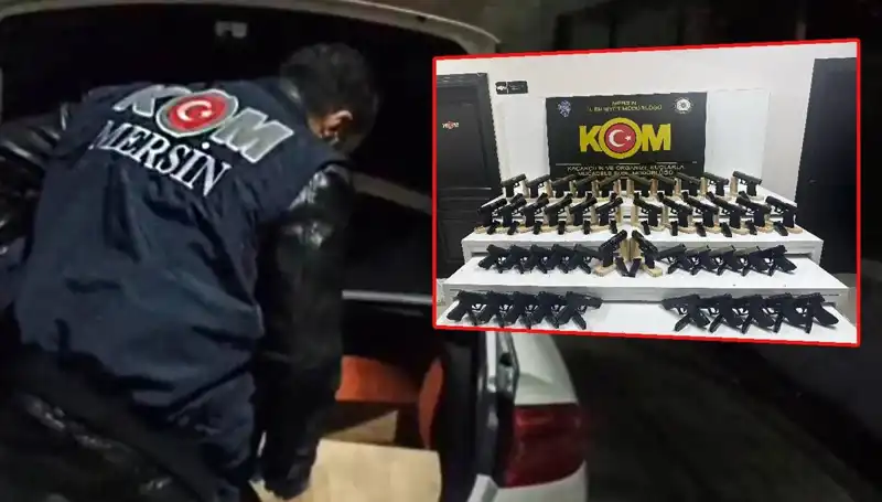 Mersin'de Şaşırtan Baskın: Otomobil Yerine Silah Deposuna Rastlandı