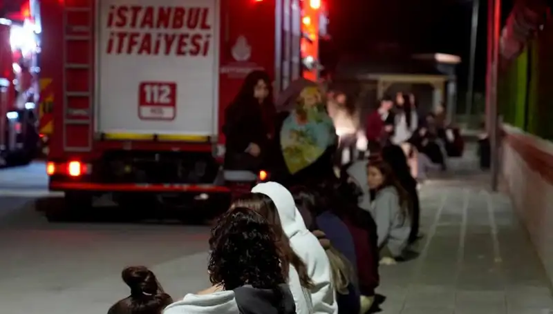 2.500 Kız Öğrenci Yurduna Yangın, Panik ve Kaosa Neden Oldu