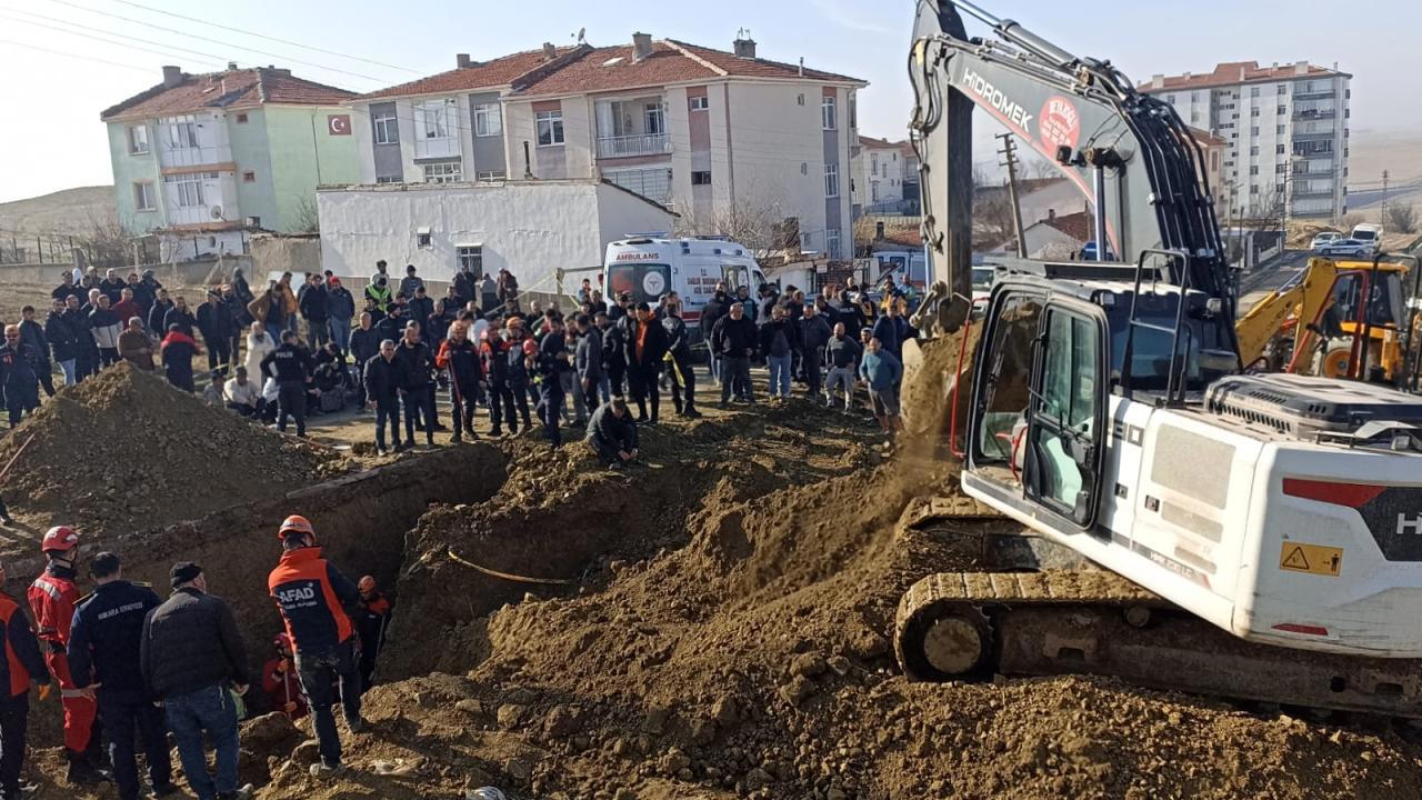 Ankara'da inşaatta göçük: 1 ölü, 1 işçi kayıp