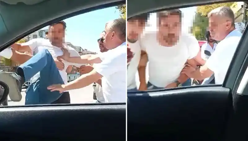 Üzerine Vuran Dolmuş Şoförü Trafikte Dehşet Saçtı: O Anlar Kamerada