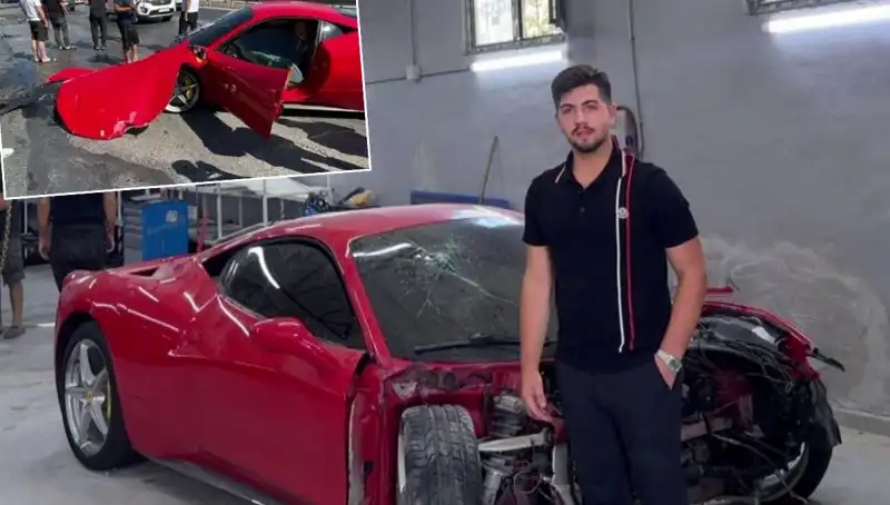 15 Milyonluk Ferrari Hurdaya Döndü: Sahibi Yaşadığı Şoku Anlattı