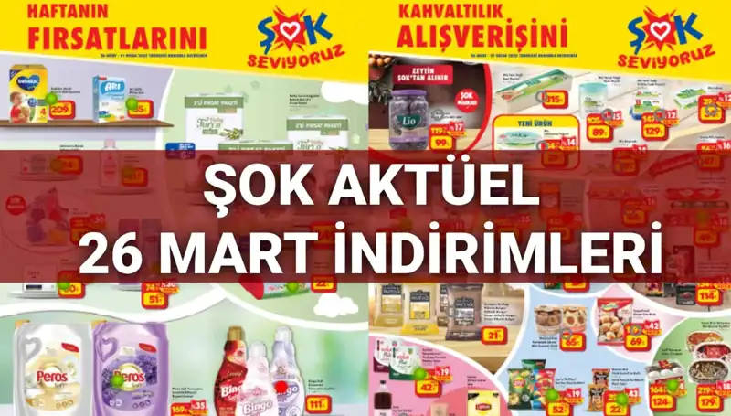 ŞOK Aktüel Kataloğu 26 Mart’ta Ziyaretçilerini Şaşırttı!