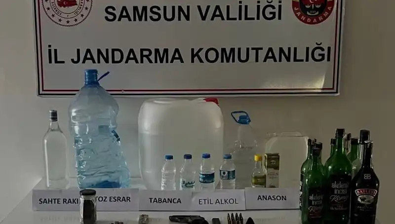 Samsun’da Litrelerce Sahte İçki Ele Geçirildi! Operasyon Detayları Açıklandı