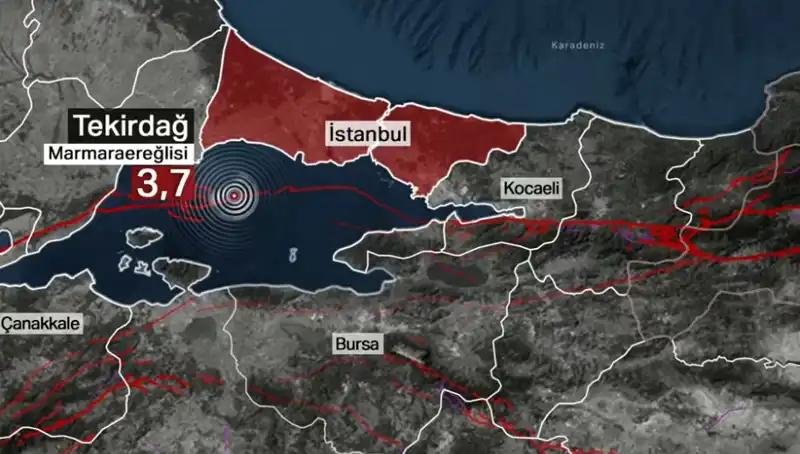 Marmara Denizi'nde 3,7 Büyüklüğünde Deprem: Uzmanlardan Açıklamalar Geldi